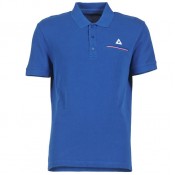 Le Coq Sportif Partido Ss Bleu - Polos Manches Courtes Homme Remise Paris en ligne